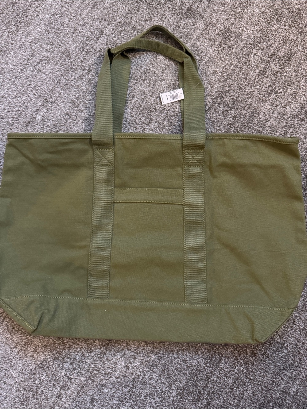 Old Navt Olive Green Canvas Tote Bag